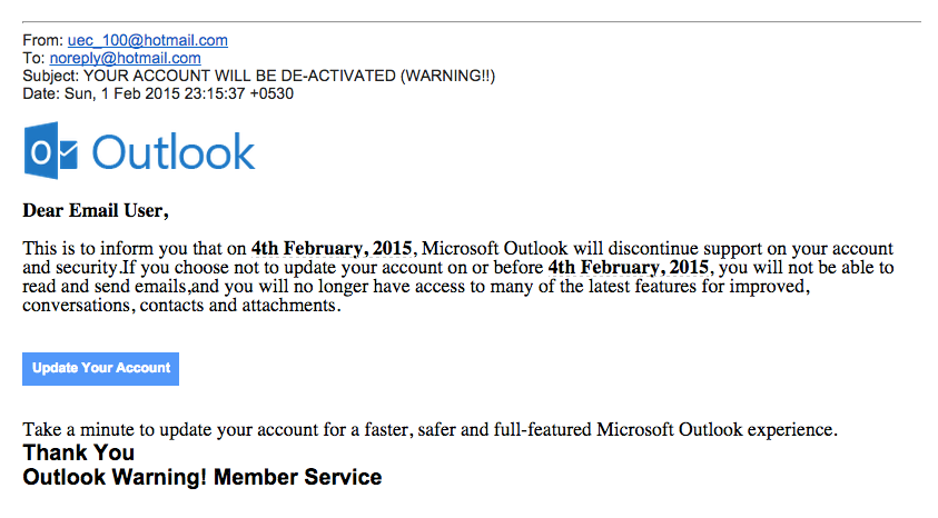 hotmail emails missing